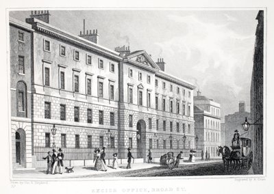 Excise Office, Broad Street, fra pubben 