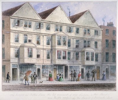 Fetter Lane, City of London, 1855 af Thomas Hosmer Shepherd