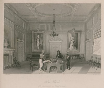 Horse Guards: Den øverstkommanderende i chefens levee af Thomas Hosmer Shepherd
