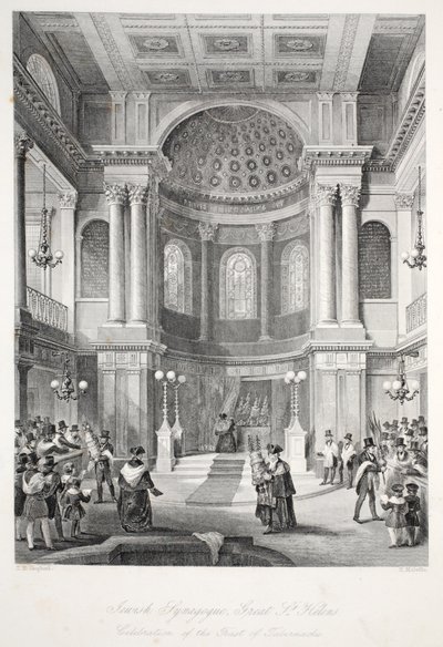Jewish Synagogue, Great St Helens, fra 