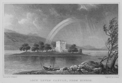 Loch Leven Castle, fra Kinros (gravering) af Thomas Hosmer Shepherd