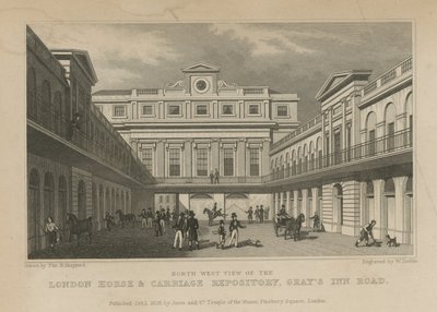 London Horse and Carriage Repository af Thomas Hosmer Shepherd