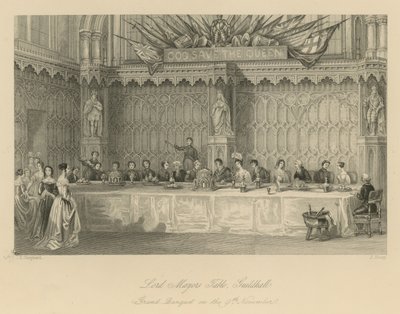 Overborgmesterens bord, Guildhall af Thomas Hosmer Shepherd