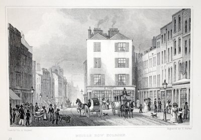 Middle Row, Holborn, fra pubben 