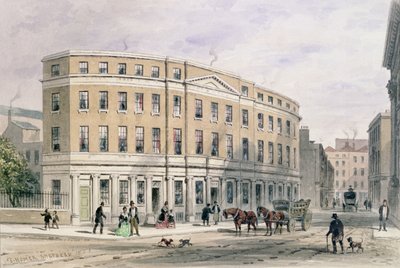 Nye huse ved indgangen til Gresham St, 1851 af Thomas Hosmer Shepherd