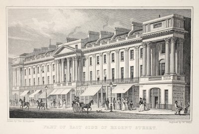 En del af East Side of Regent Street, fra pubben 