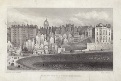 En del af den gamle bydel i Edinburgh af Thomas Hosmer Shepherd