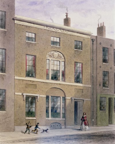Plumbers Hall i Great Bush Lane, Cannon Street, 1851 af Thomas Hosmer Shepherd
