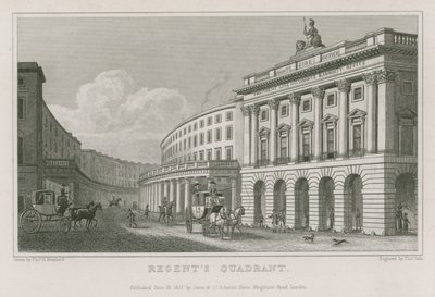 Quadrant, Regent Street, London af Thomas Hosmer Shepherd