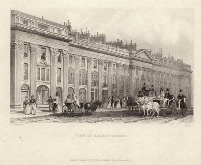 Regent Street af Thomas Hosmer Shepherd
