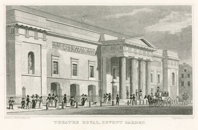 Royal Theatre, Covent Garden; af Thomas Hosmer Shepherd