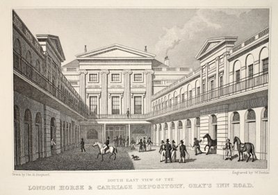 S.E. Udsigt over London Horse and Carriage Repository, Gray