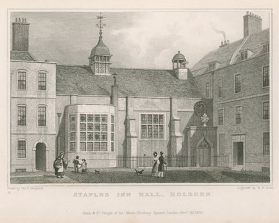 Staples Inn Hall, Holborn af Thomas Hosmer Shepherd