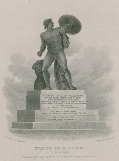 Statue af Achilles i Hyde Park, London af Thomas Hosmer Shepherd