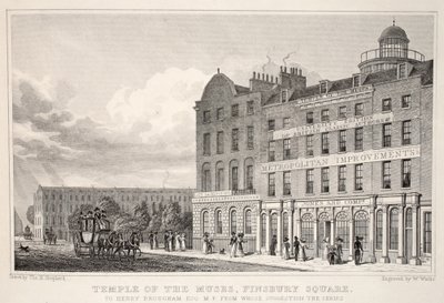 Temple of the Muses, Finsbury Square, fra pubben 