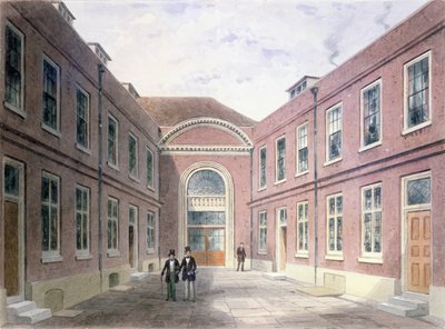 The Inner Court of Girdlers Hall Basinghall Street, 1853 af Thomas Hosmer Shepherd