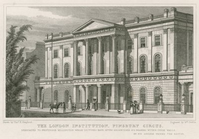London Institution, Finsbury Circus af Thomas Hosmer Shepherd