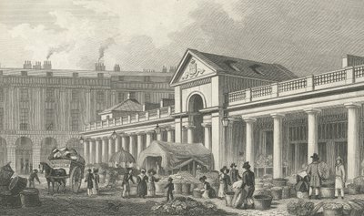 N.W. facaden af det nye Covent Garden-marked, 1827-30 af Thomas Hosmer Shepherd