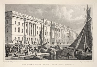 The New Custom House, fra Billingsgate, fra 
