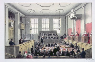 The Old Bailey, London (interiør) af Thomas Hosmer Shepherd