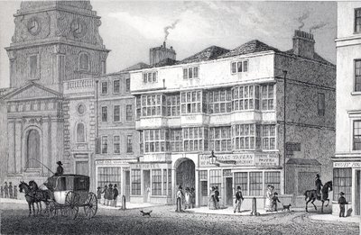 The Old White Hart Tavern, Bishopsgate Street, fra pubben 