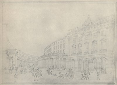 The Quadrant, Regent Street, 1822, 1920 af Thomas Hosmer Shepherd
