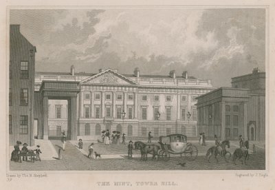 The Royal Mint, Tower Hill, London af Thomas Hosmer Shepherd