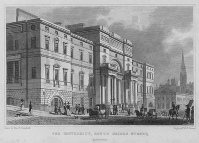Universitetet, South Bridge Street, Edinburgh (gravering) af Thomas Hosmer Shepherd