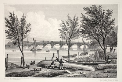 Vauxhall Bridge fra Millbank, fra 