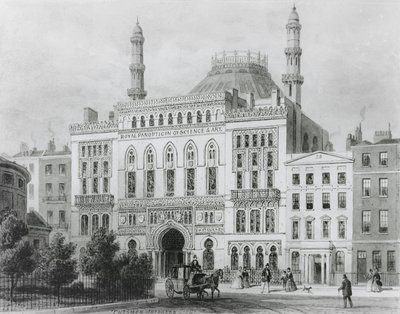 Udsigt over Royal Panopticon of Science and Art, 1825 (litografi) af Thomas Hosmer Shepherd