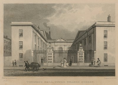 Vintners Hall, Upper Thames Street, London af Thomas Hosmer Shepherd