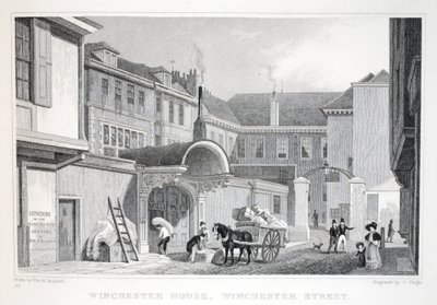 Winchester House, Winchester Street, fra pubben 