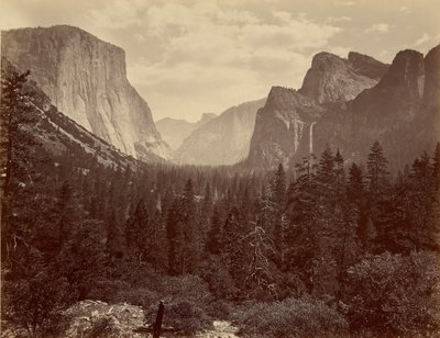 Yo-Semite Valley fra Mariposa Trail af Thomas Houseworth and Company