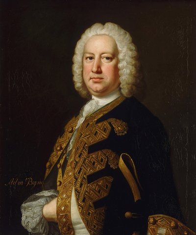 Portræt af admiral John Byng af Thomas Hudson
