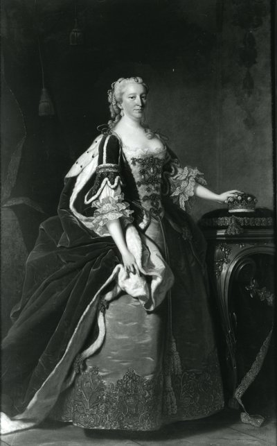 Portræt af Lady Elizabeth Percy, grevinde af Northumberland af Thomas Hudson