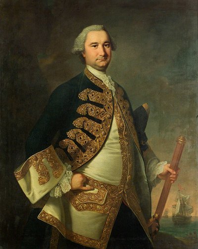Kontreadmiral Richard Tyrrell (1716/7-1766) af Thomas Hudson