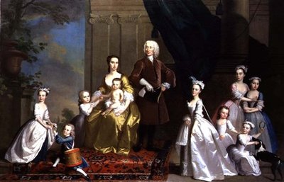 The Radcliffe Family, ca. 1738-42 (olie på lærred) af Thomas Hudson