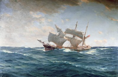 The Lame Duck (olie på lærred) af Thomas J. Somerscales