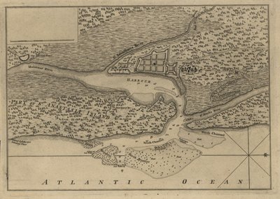 (Plan over byen og havnen i St. Augustine. LOC 75693262 af Thomas Jefferys