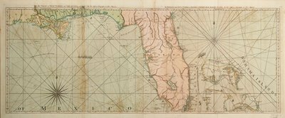 Kort over Florida af Thomas Jefferys