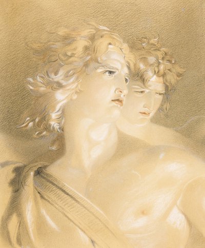 Ange dechu - Satan som en falden engel af Lawrence, Sir Thomas af Thomas Lawrence