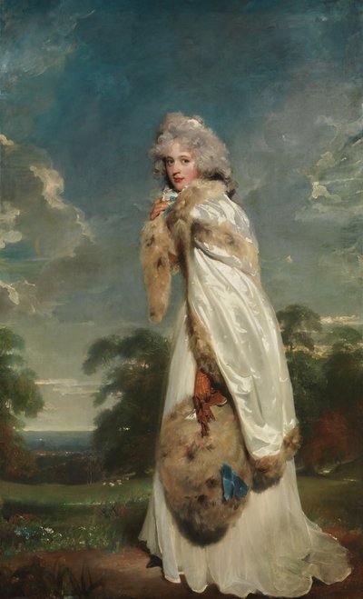 Elizabeth Farren født omkring 1759, død 1829, senere grevinde af Derby, 1790. af Thomas Lawrence