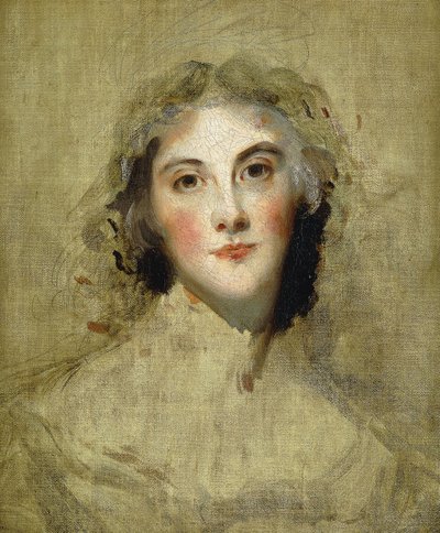 Hovedet af en dame, af Thomas Lawrence
