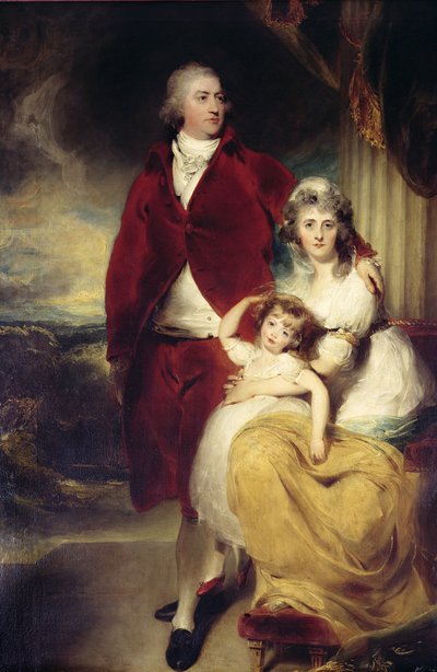 Henry, 10. jarl og 1. markis af Exeter, hans kone Sarah og datter Lady Sophia Cecil af Thomas Lawrence