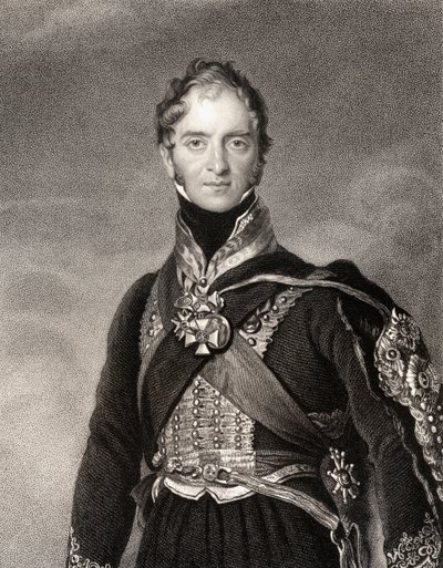 Henry William Paget, 1. markis af Anglesey, graveret af Samuel Freeman (1773-1857) af Thomas Lawrence