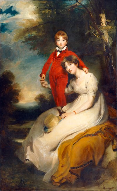 Mrs Charles Thellusson med sin søn Charles (olie på lærred) af Thomas Lawrence