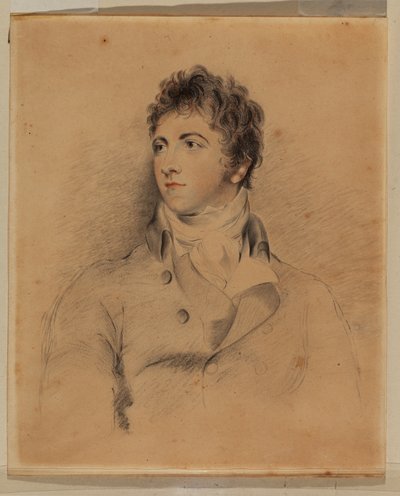Portræt af Isaac Cuthbert (blyant på papir) af Thomas Lawrence