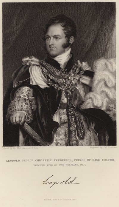 Portræt af kong Leopold I af Thomas Lawrence