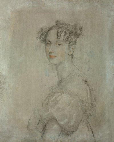 Portræt af prinsesse Dorothea von Lieven (Daria Khristoforovna Lieven), født Benckendorff (1785-1857), ca. 1812 (blyant, sanguine  hvid farve på lærred) af Thomas Lawrence