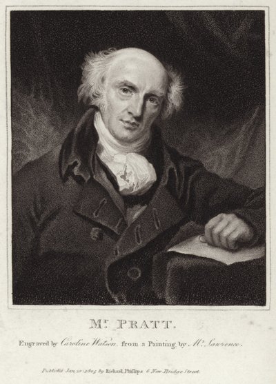 Portræt af Samuel Jackson Pratt af Thomas Lawrence
